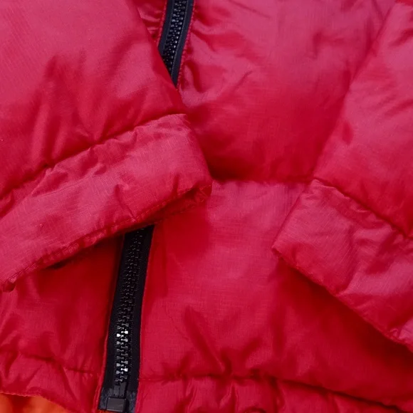 Vintage 90s Tommy Hilfiger Goose Down Puffer Jacket RED - Picture 9 of 14